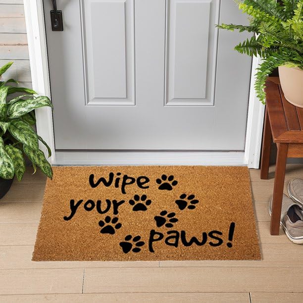 FGSS Wipe-Your-Paws Natural-Coir-Doormat Non-Slip Front-Door-Welcome-Mat - Image 7
