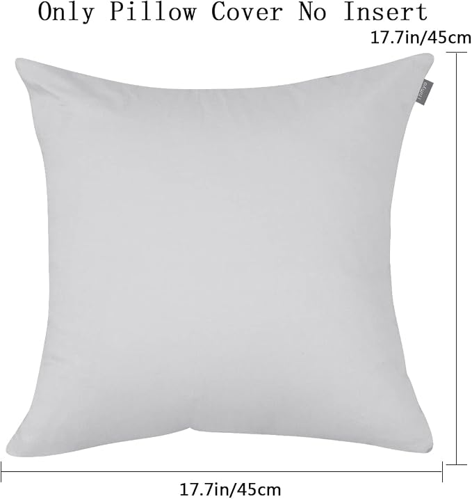 Thmyo 4-Pack 100% Cotton Comfortable Solid Decorative Throw Pillow Case - Image 5