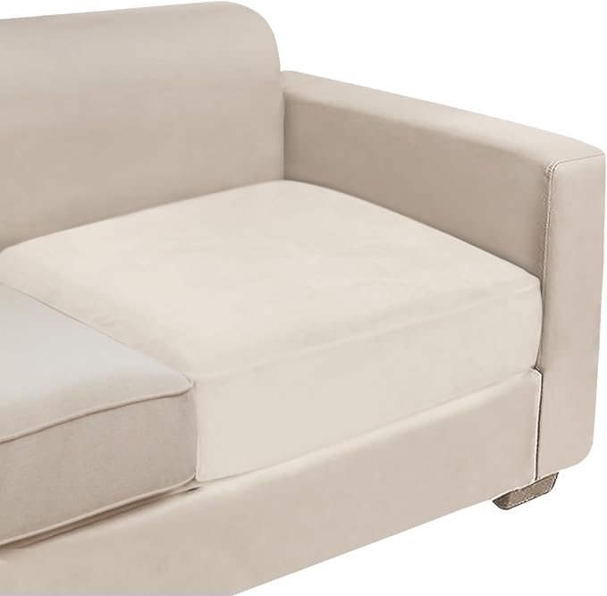 NAISI Couch Cushion Covers 1 Piece Velvet Stretch Sofa Seat Covers or Backrest by NAISI