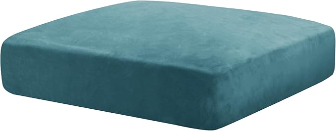 MAXIJIN Velvet Stretch Cushion Cover Fitted Couch Cushion Slipcovers 1 Pack Arm by MAXIJIN