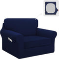 Easy-Going 3 Pieces Stretch Chair Cover Washable Chair Slipcover Set by Easy-Going