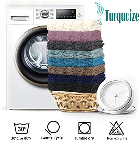 Turquoize Non Slip Shaggy Rugs - Image 7