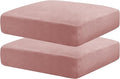 MAXIJIN Velvet Stretch Cushion Covers Couch Cushion Slipcovers Loveseat Sofa by MAXIJIN