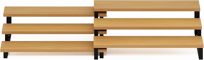 Furinno RAVEL Kitchen Countertop Organizer Set of 2, 3-Tier Counter Shelves - Image 6
