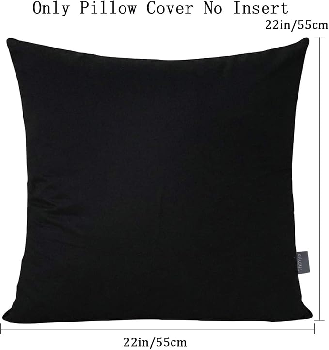 Thmyo 4-Pack 100% Cotton Comfortable Solid Decorative Throw Pillow Case Square - Image 2