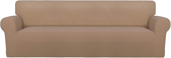 PureFit Super Stretch 4 Seater Sofa Slipcover – Spandex Non Slip Soft Couch by PureFit