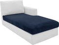 MAXIJIN 1 Piece Velvet Chaise Cover Stretch Sectional Couch Covers by MAXIJIN