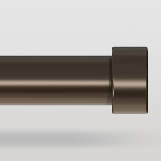 Bronze Curtain Rods for Windows 36 to 240 Inch, Size:36-240 Inch by VOIIYCurtainRods