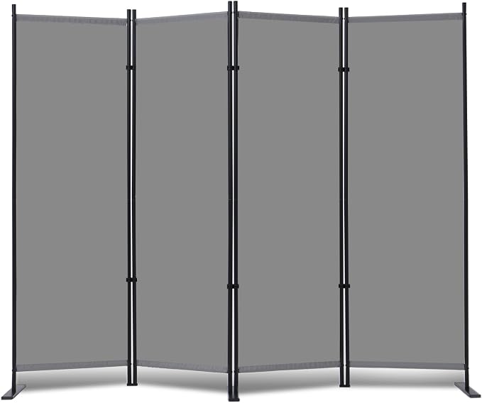 RANTILA 4 Panel Room Divider, 6 FT Folding Privacy Screen by RANTILA