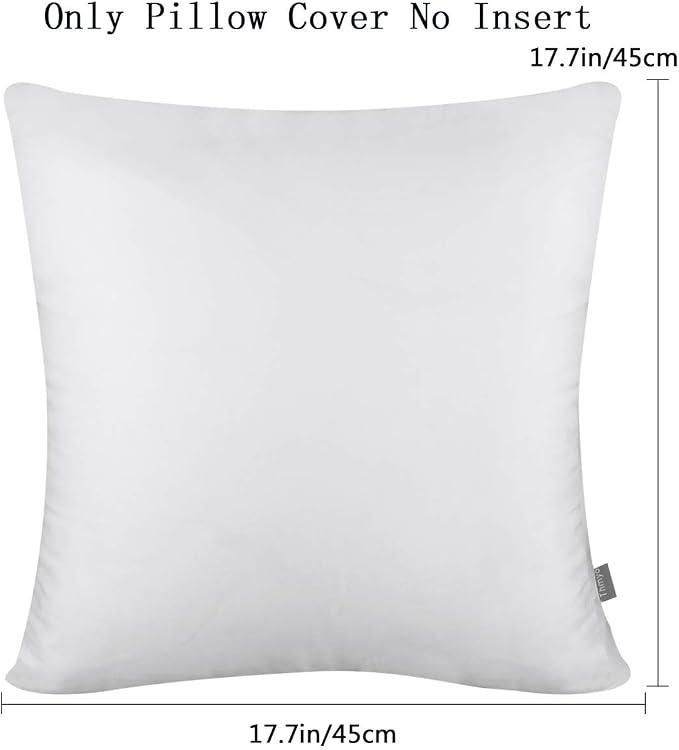 Thmyo 4-Pack 100% Cotton Comfortable Solid Decorative Throw Pillow Case - Image 5