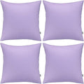4-Pack 100% Cotton Comfortable Solid Decorative Throw Pillow Case, Thmyo Square by Thmyo