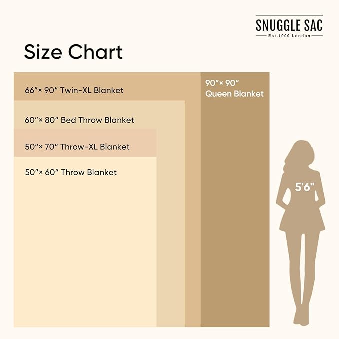 Snuggle Sac Queen Size Oversized Super Soft Bed Blanket - Image 4