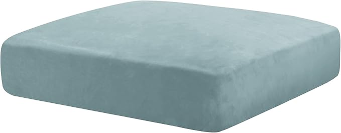 MAXIJIN Velvet Stretch Cushion Cover Fitted Couch Cushion Slipcovers 1 Pack Arm by MAXIJIN