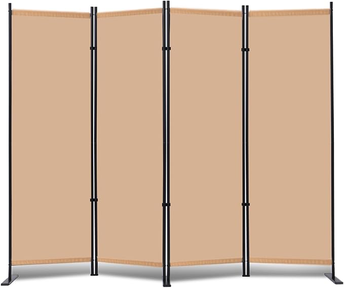 RANTILA 4 Panel Room Divider, 6 FT Folding Privacy Screen by RANTILA