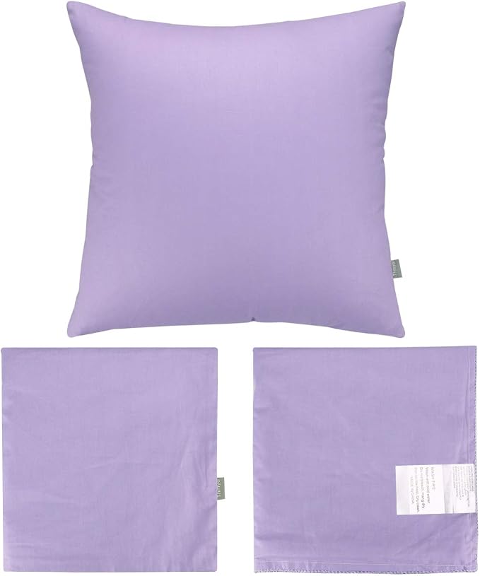 Thmyo 4-Pack 100% Cotton Comfortable Solid Decorative Throw Pillow Case Square - Image 7