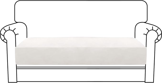 MAXIJIN Velvet Stretch Couch Cushion Covers Soft Loveseat Cushion Cover by MAXIJIN
