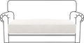 MAXIJIN Velvet Stretch Couch Cushion Covers Soft Loveseat Cushion Cover by MAXIJIN