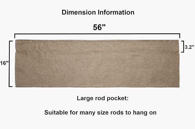 Jola's House 2 Pack Burlap Window Curtain Valances Farmhouse Style Window - Image 6