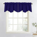 NICETOWN Navy Blue Blackout Kitchen Window Valance by NICETOWN
