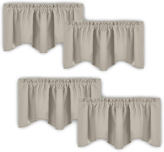 NICETOWN 18 Inch Length Short Curtain Valances Privacy by NICETOWN