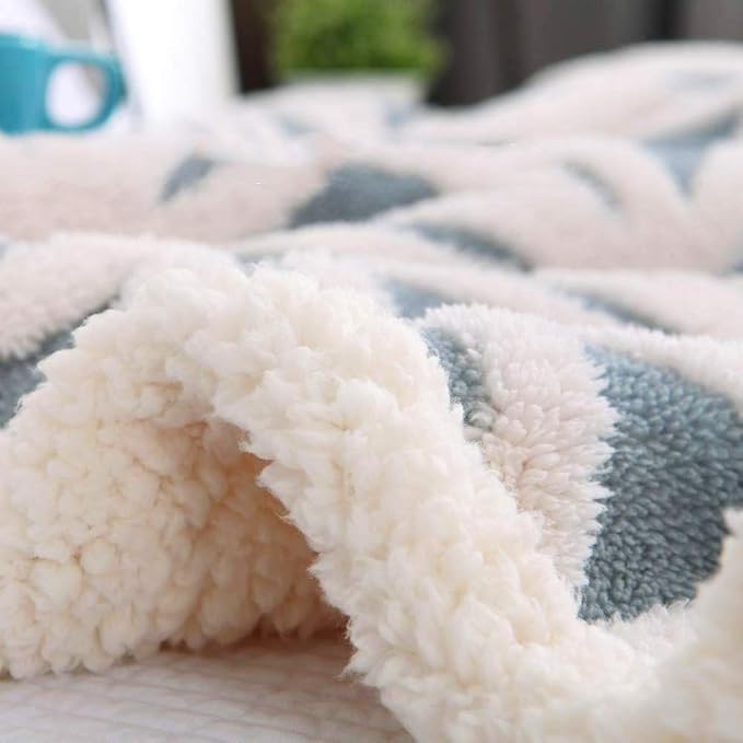 LOMAO Sherpa Fleece Blanket for Mom Cozy Soft Throw Blanket for Women Men - Image 4