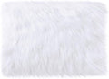 White Faux Fur Plush Cushion Fluffy Small Area Rug, Luxury Background by Unknown