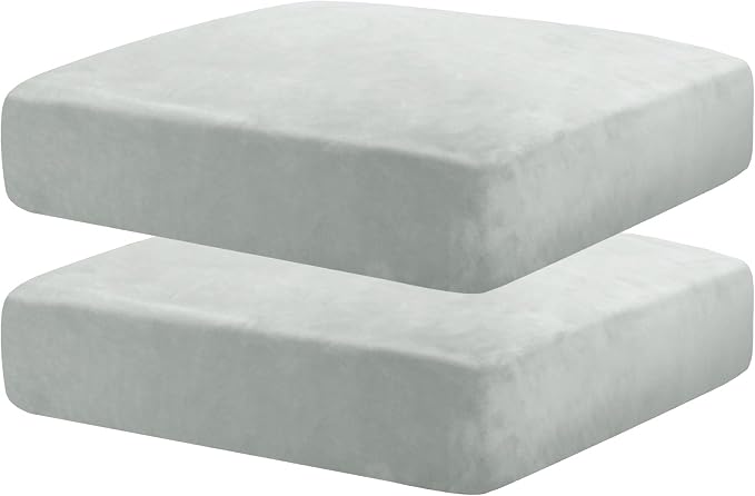 MAXIJIN Velvet Stretch Seat Cushion Covers Couch Cushion Cover by MAXIJIN