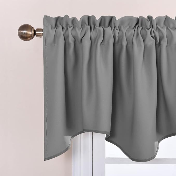 NICETOWN Silver Grey Valances for Windows - Image 3