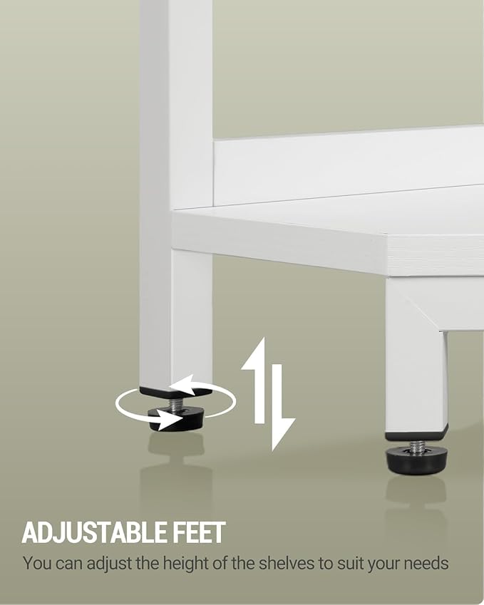 Hzuaneri Corner Shelf Stand, Corner Bookshelf, Storage Standing Shelf Unit - Image 5
