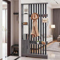 Room Divider with Shelves, Wall Room Divider Bookshelf, Freestanding Wood by SAHISTCT