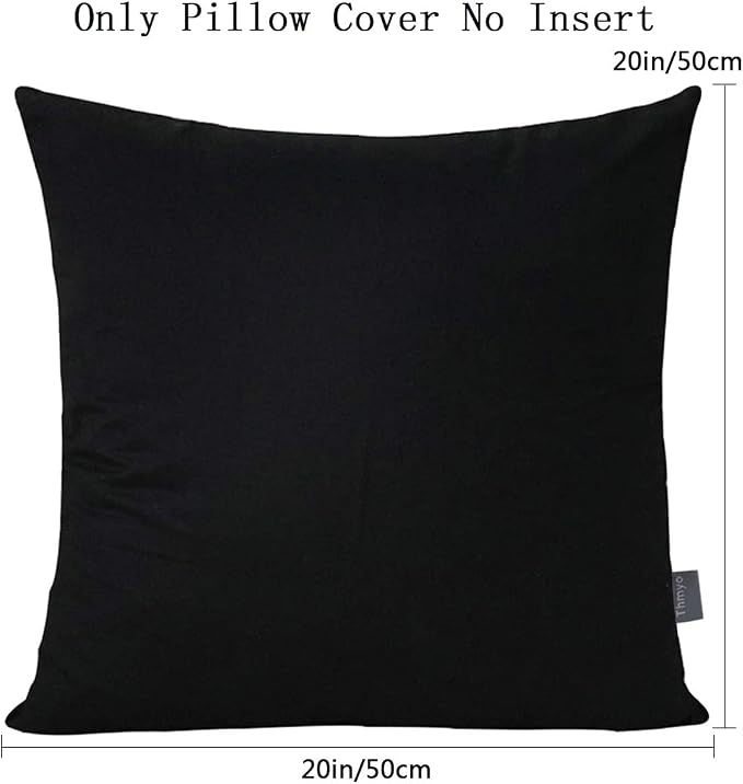 Thmyo 4-Pack 100% Cotton Comfortable Solid Decorative Throw Pillow Case Square - Image 5