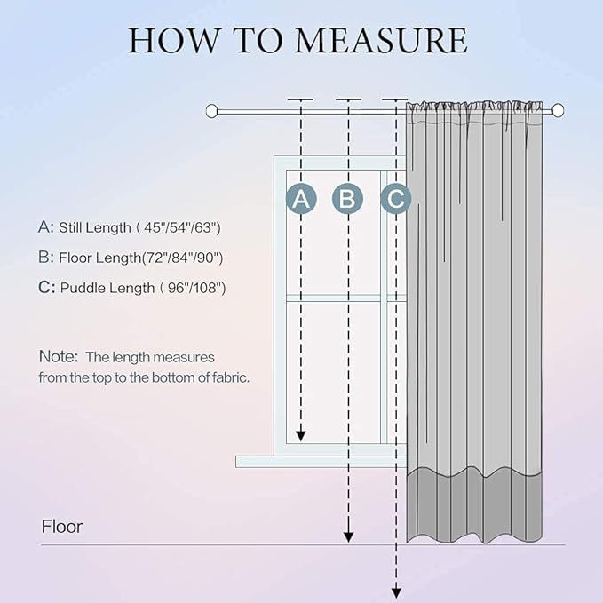 MIULEE 2 Panels Solid Color Sheer Window Curtains Elegant Window Voile - Image 6