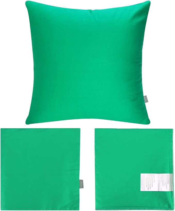 4-Pack 100% Cotton Comfortable Solid Decorative Throw Pillow Case, Thmyo Square - Image 7