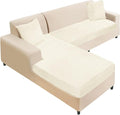 NAISI Sectional Couch Cover 3 Pieces Velvet Separate Couch Cushion Covers L by NAISI