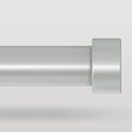 Silver Curtain Rods for Windows 36 to 176 Inch, Size:36-176 Inch by VOIIYCurtainRods