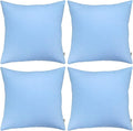 Thmyo 4-Pack 100% Cotton Comfortable Solid Decorative Throw Pillow Case by Thmyo