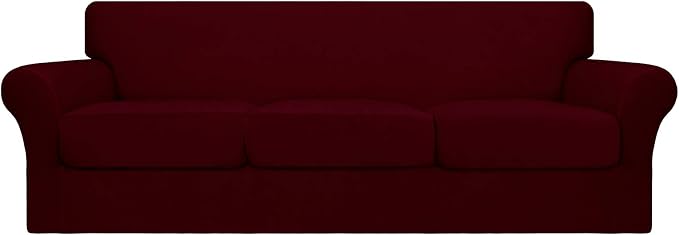 Easy-Going 4 Pieces Oversized Stretch Soft Couch Cover by Easy-Going