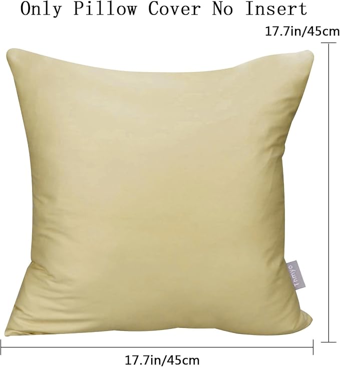 Thmyo 4-Pack 100% Cotton Comfortable Solid Decorative Throw Pillow Case Square - Image 8
