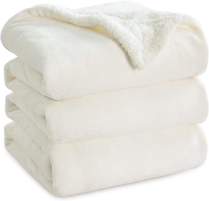 Bedsure GentleSoft Sherpa Fleece Blanket Queen Size by BEDSURE