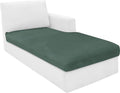 MAXIJIN 1 Piece Velvet Chaise Cover Stretch Sectional Couch Covers by MAXIJIN