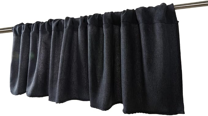 Jola's House 2 Pack Burlap Window Curtain Valances Farmhouse Style Window - Image 6