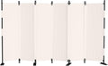 Room Divider, 6 Panel Upgraded Folding Privacy Screen, 132” Highly Secretive by PHONJOROO
