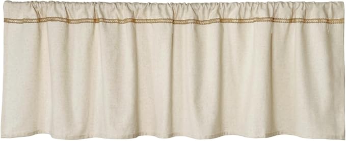 Cotton Linen Valance for Windows by Oindec