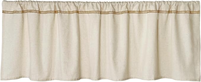 Cotton Linen Valance for Windows by Oindec
