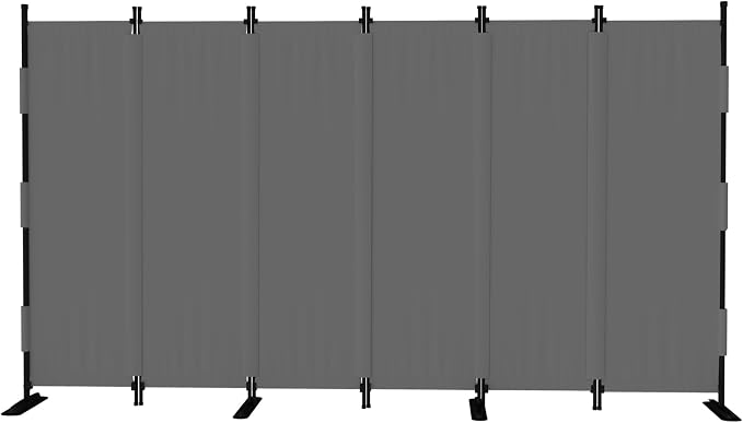 Room Divider, 6 Panel Upgraded Folding Privacy Screen, 132” Highly Secretive by PHONJOROO