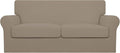 Easy-Going Oversized 3 Pieces Stretch Fleece Soft Loveseat Couch Cover by Easy-Going