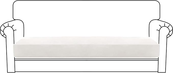 MAXIJIN Velvet Stretch Couch Cushion Covers Soft Sofa Cushion Cover Replacement by MAXIJIN