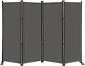 MAYOLIAH 4 Panel Room Divider Screen 6Ft Tall Foldable Privacy Dividers Indoor by MayoliahHome