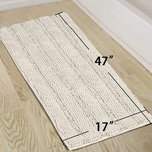 Turquoize Chenille Bath Rug - Image 2