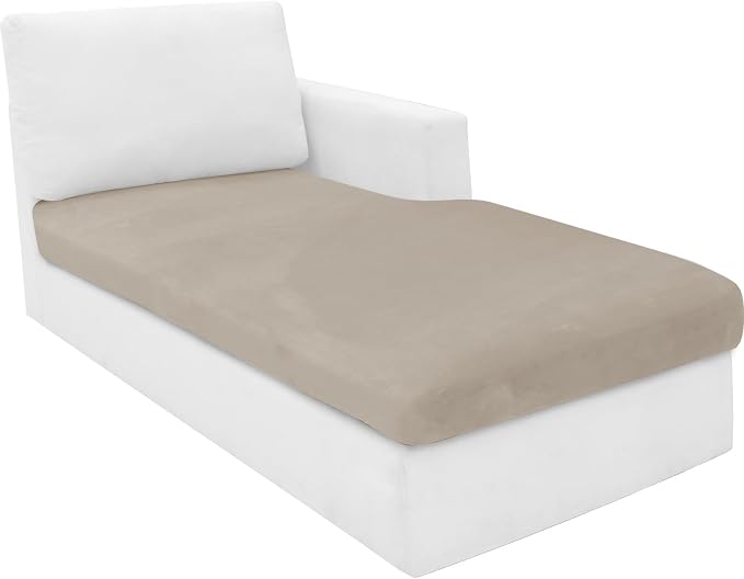 MAXIJIN 1 Piece Velvet Chaise Cover Stretch Sectional Couch Covers by MAXIJIN